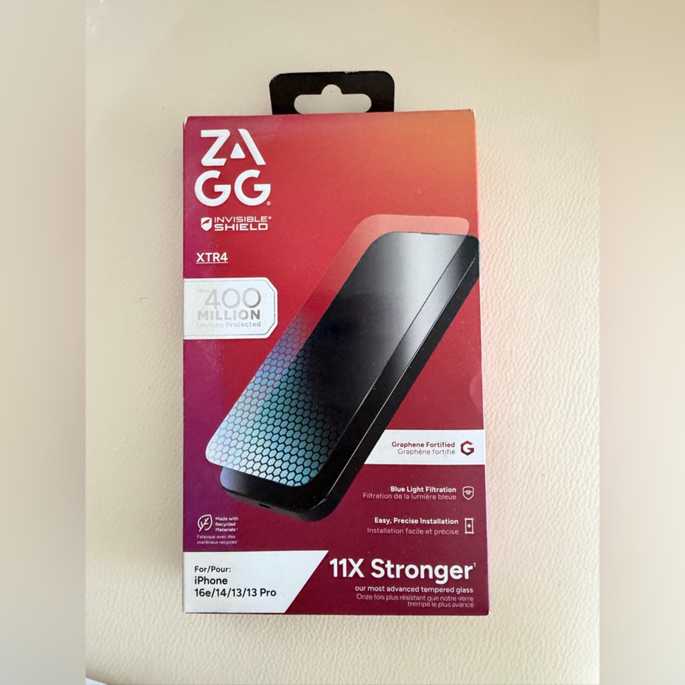 InvisibleShield XTR4 Screen Protector for iPhone - Red Packaging